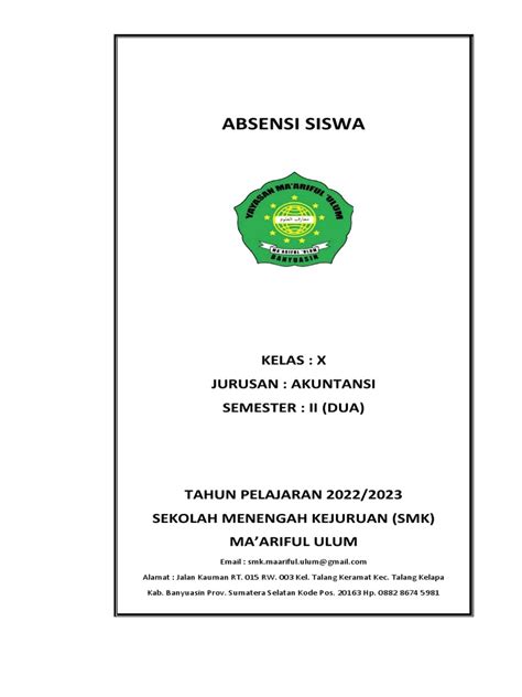 Galeri foto COVER ABSENSI SISWA lulus uji emisi seri edukasi download musik MP3 di pantau di panel aktivitas harian