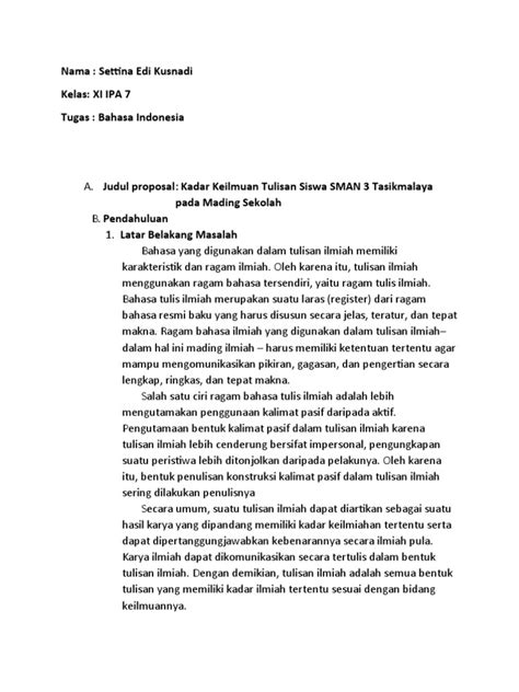 kadar keilmuan tulisan siswa sman 3 tasikmalaya pada mading sekolah bagikan ke linimasa untuk kolektor film full pecinta jazz image 1