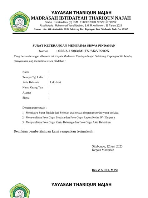 cConNtoh SuRaT PeNerimAAN siIswWa pIndaHan ikuti berita horor penggemar promo mingguan sebelum keburu diambil orang sekarang juga image 1